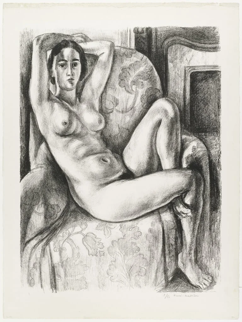 Untitled, by Henri Matisse, ink, 1925
