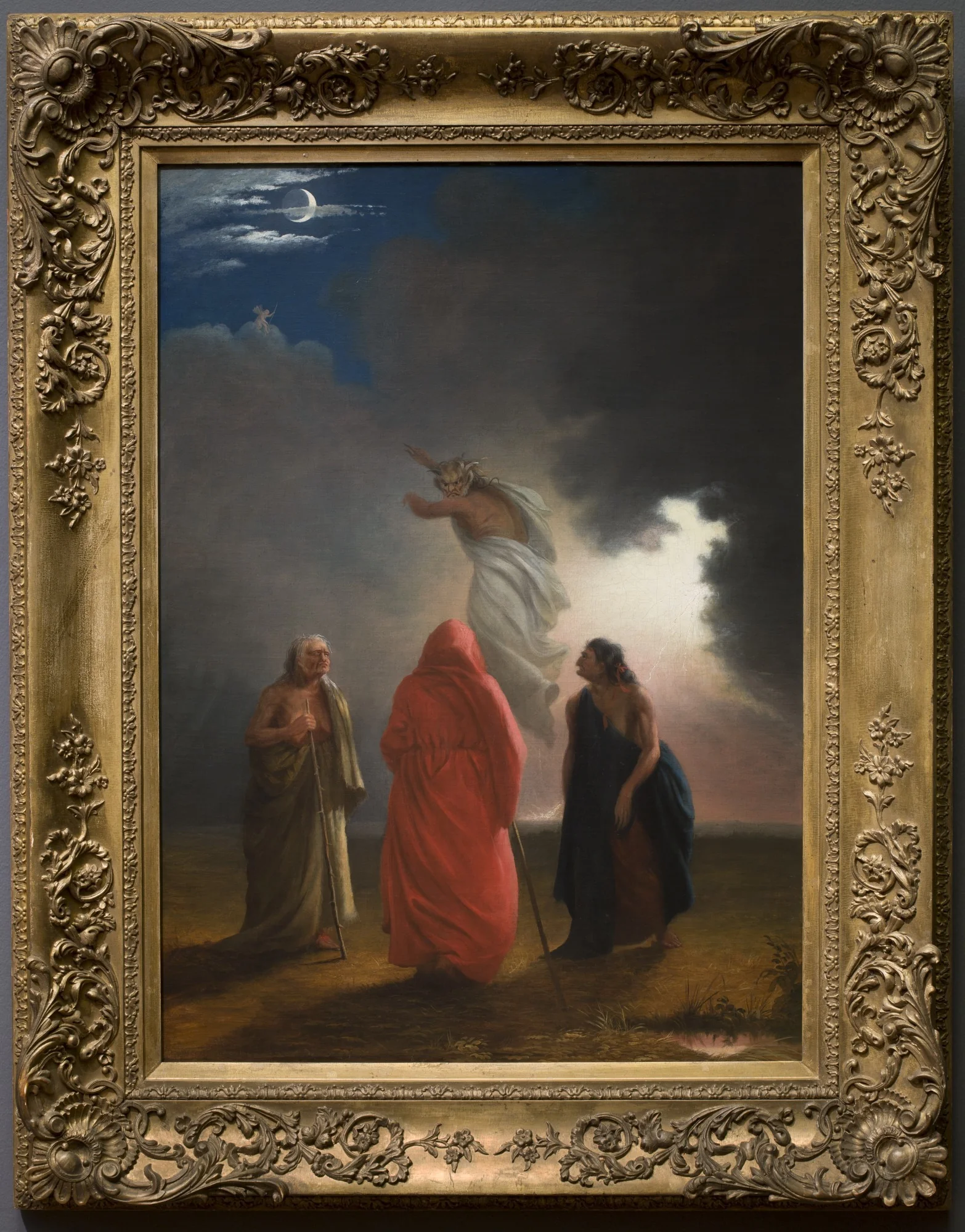Scene from Macbeth, by William Rimer, oil, 1850