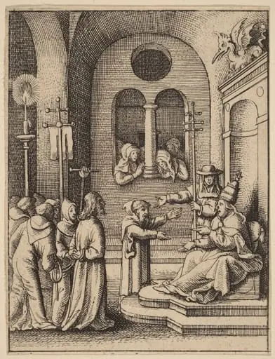 Jesus again before Caiaphas