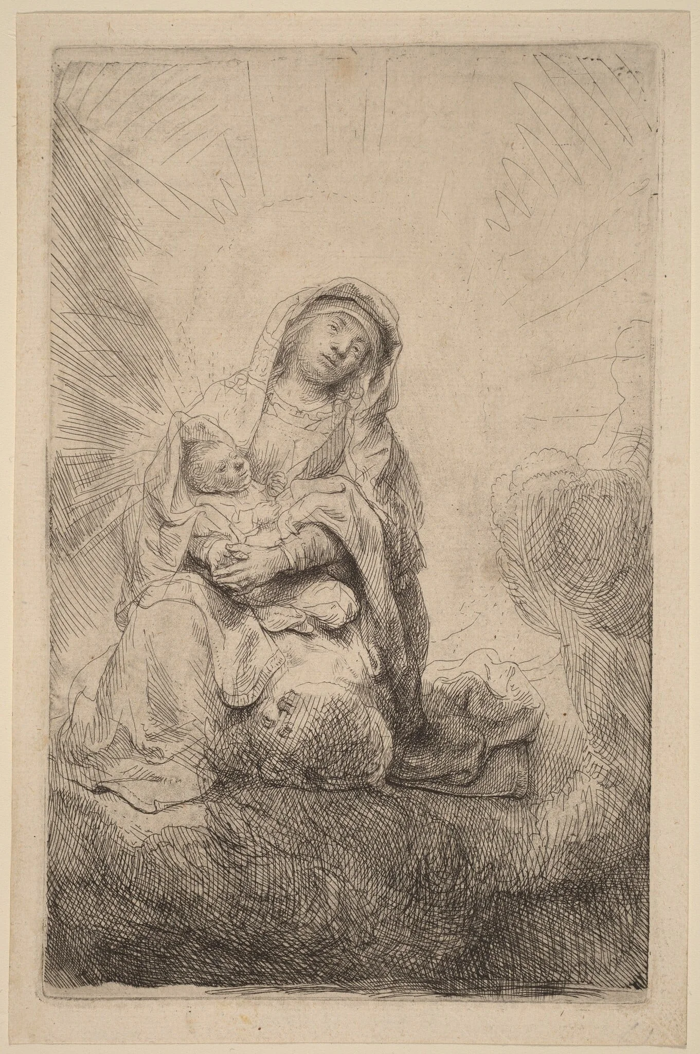 Virgin and Child in the Clouds