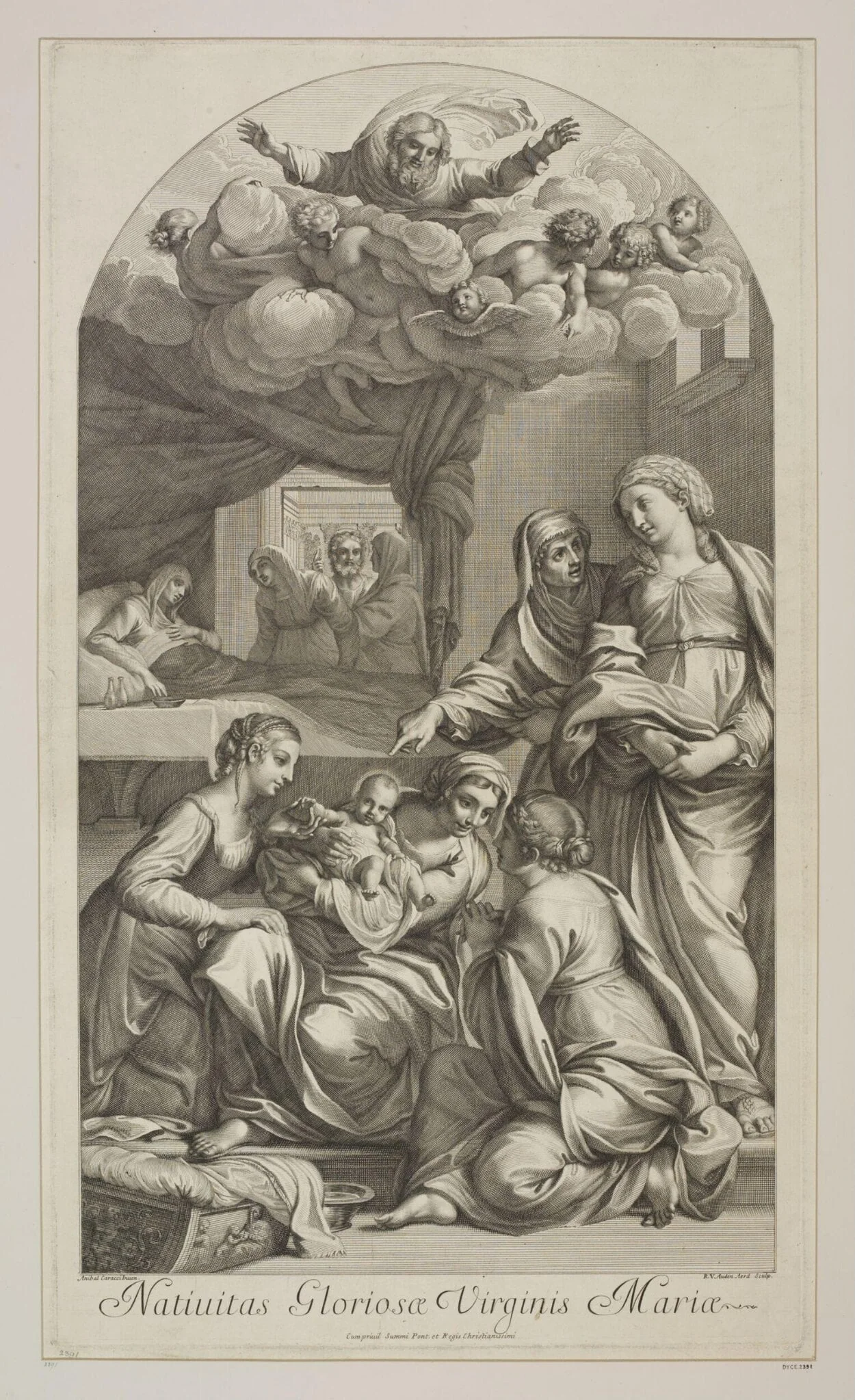 Birth of the Virgin, by Robert van Audenaerde, 1750