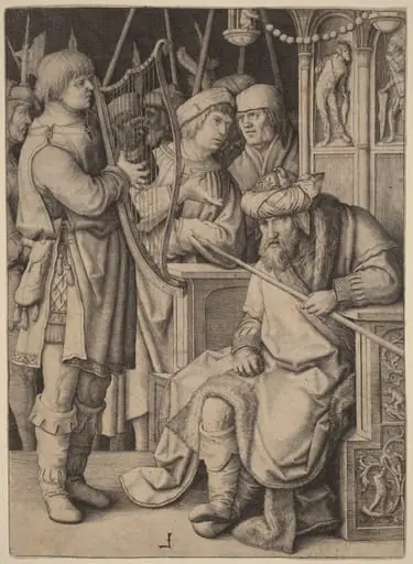 David Playing the Harp before Saul