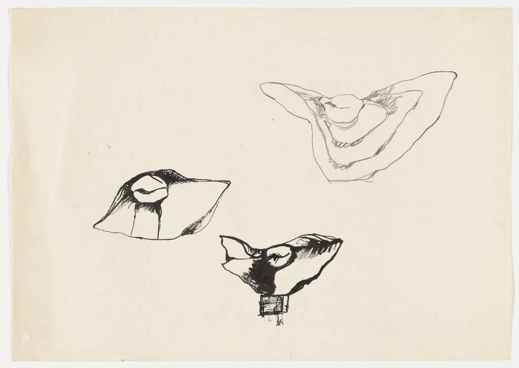Untitled, by Alina Szapocznikow, graphite, 1961
