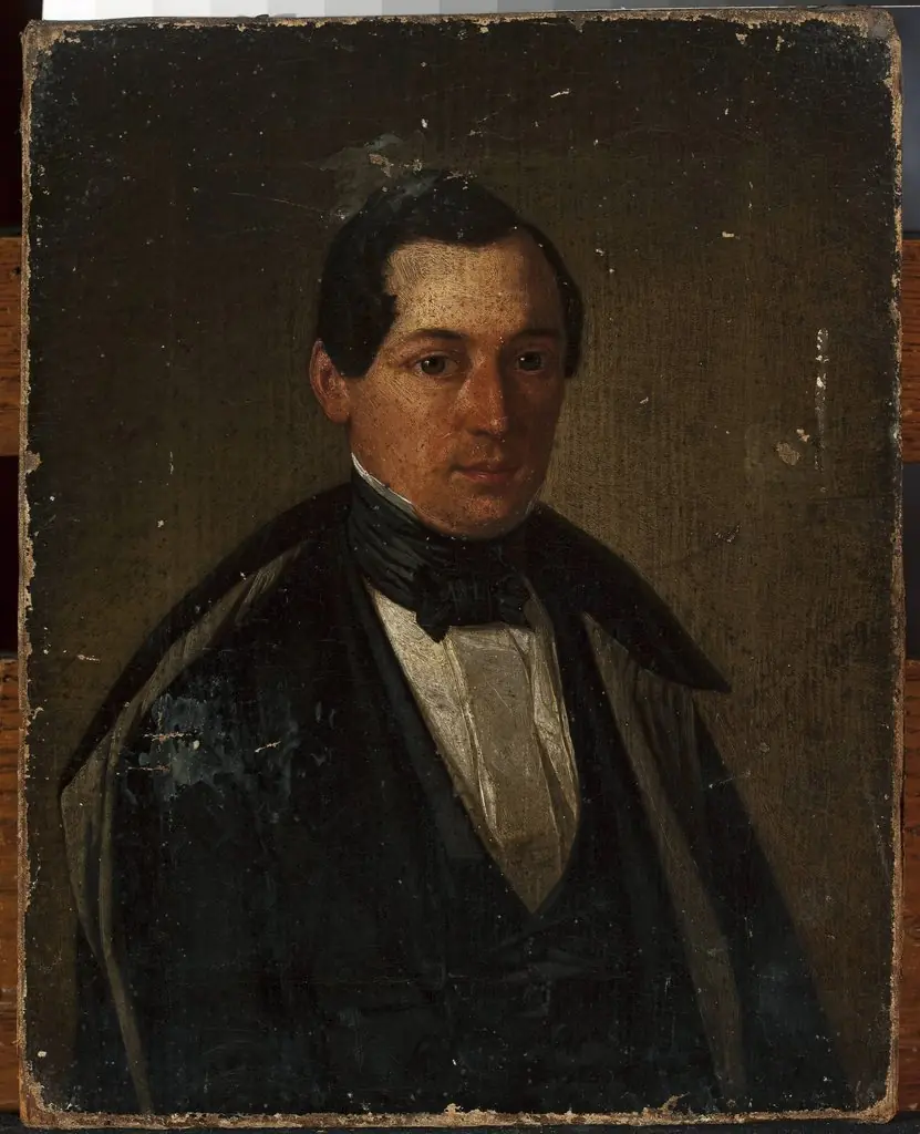 Portrait of a man in a coat