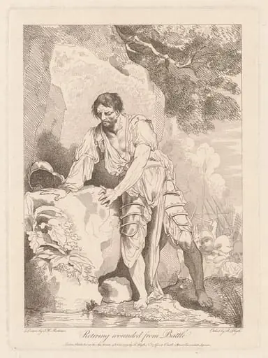 Retiring Wounded from Battle