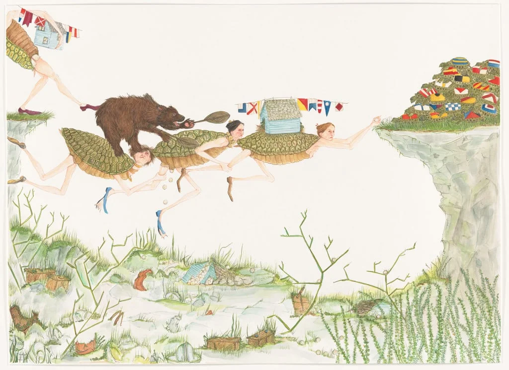 Untitled, by Amy Cutler, gouache, 2023