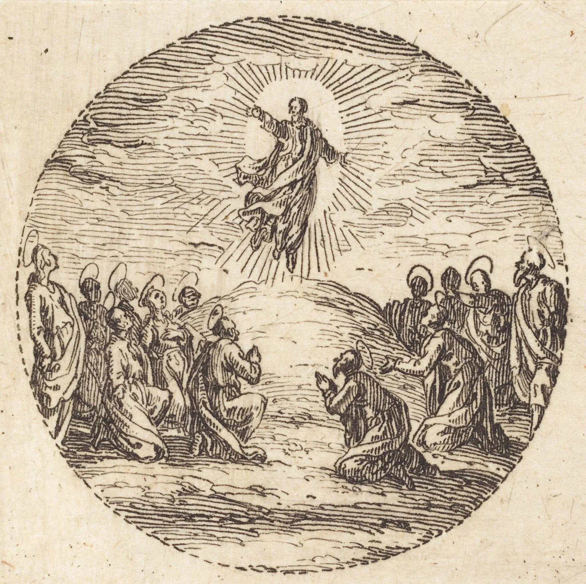 The Ascension, by Jacques Callot, ink, 1631