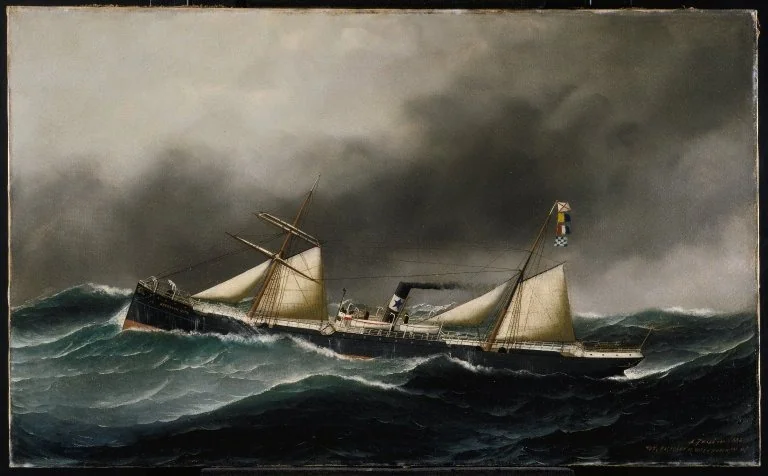 Brooklyn City, by Antonio Jacobsen, oil, 1894