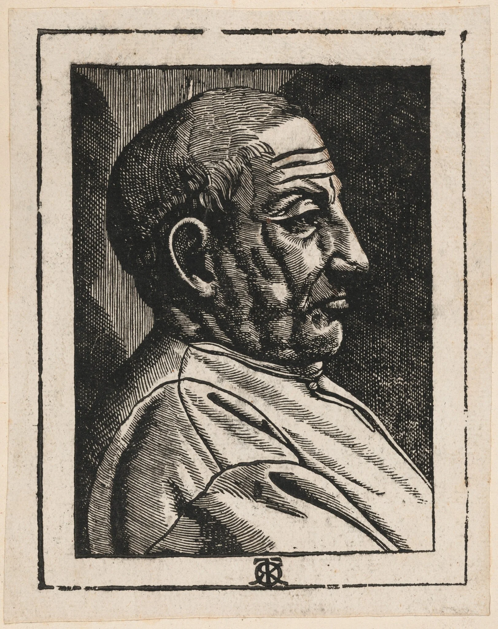 Torello Saraina, by Giovanni Francesco Caroto, ink, 1540