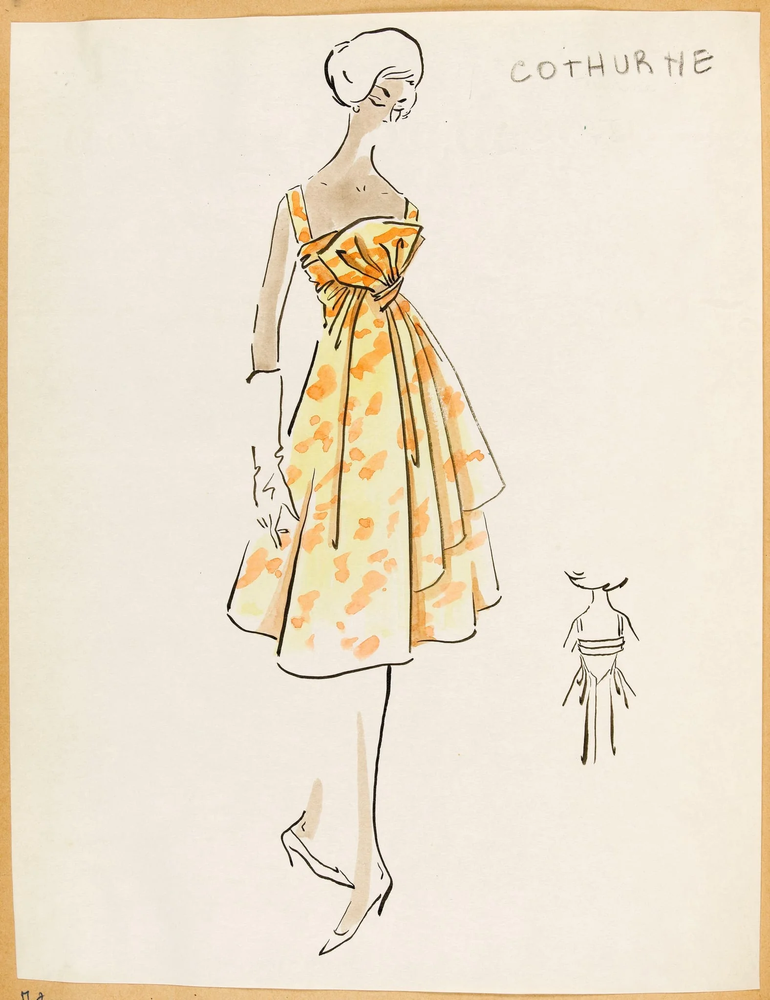 Cothurne, by Marie-Louise Carven, 1957