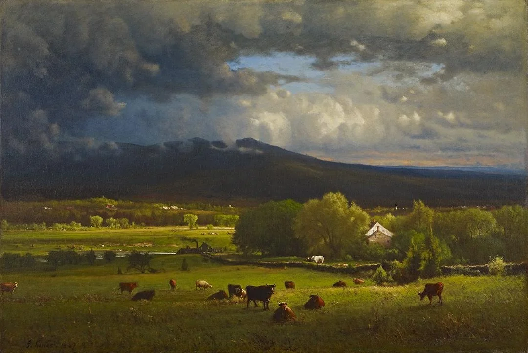 Sunset on the River, by George Inness, oil, 1867