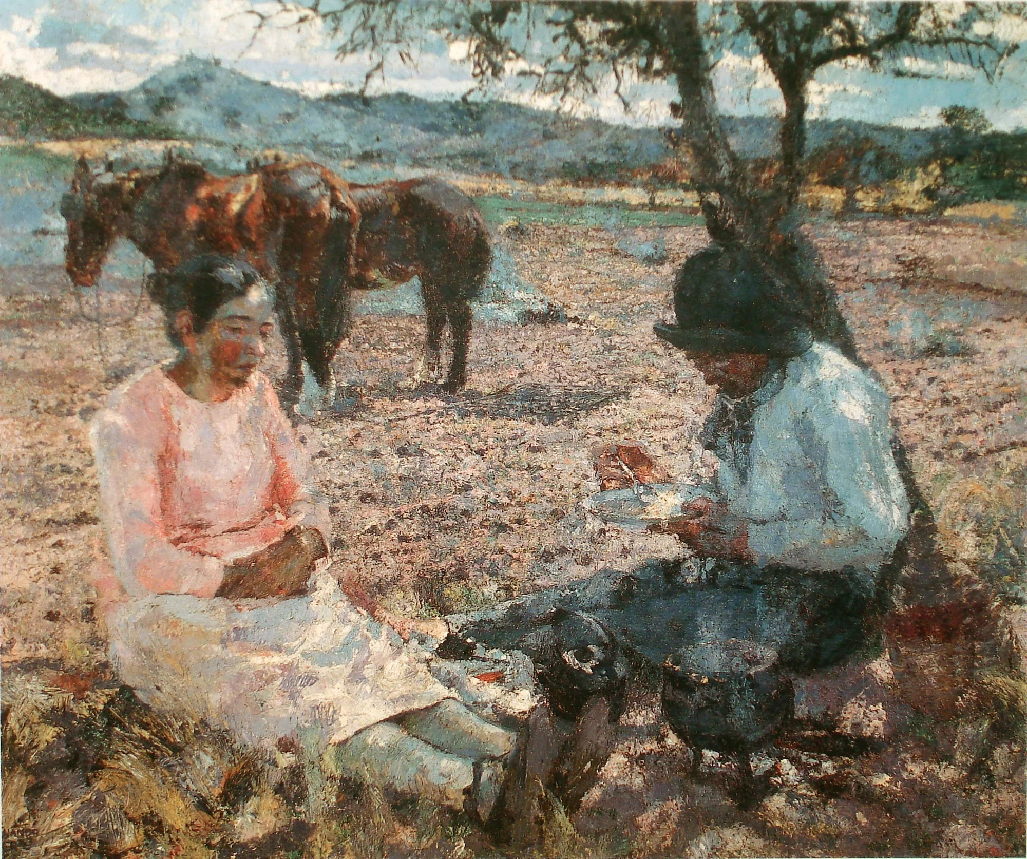 La mazamorra, by Fernando Fader, oil, 1927