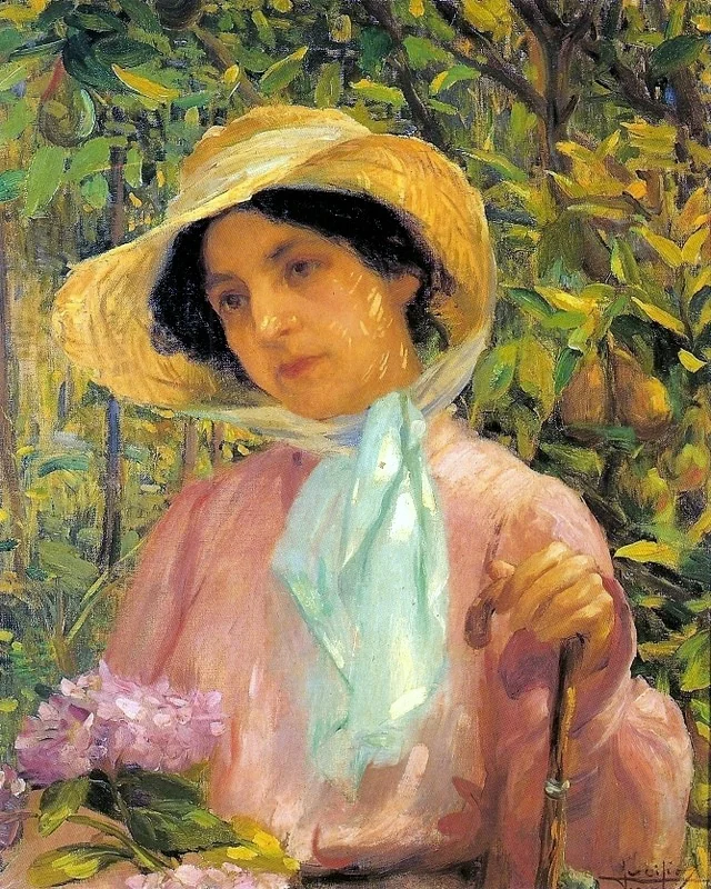 Portrait of Georgina de Albuquerque, by Lucílio de Albuquerque, oil, 1907