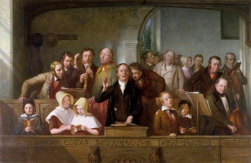 A Village Choir, by Thomas Webster, oil, 1847