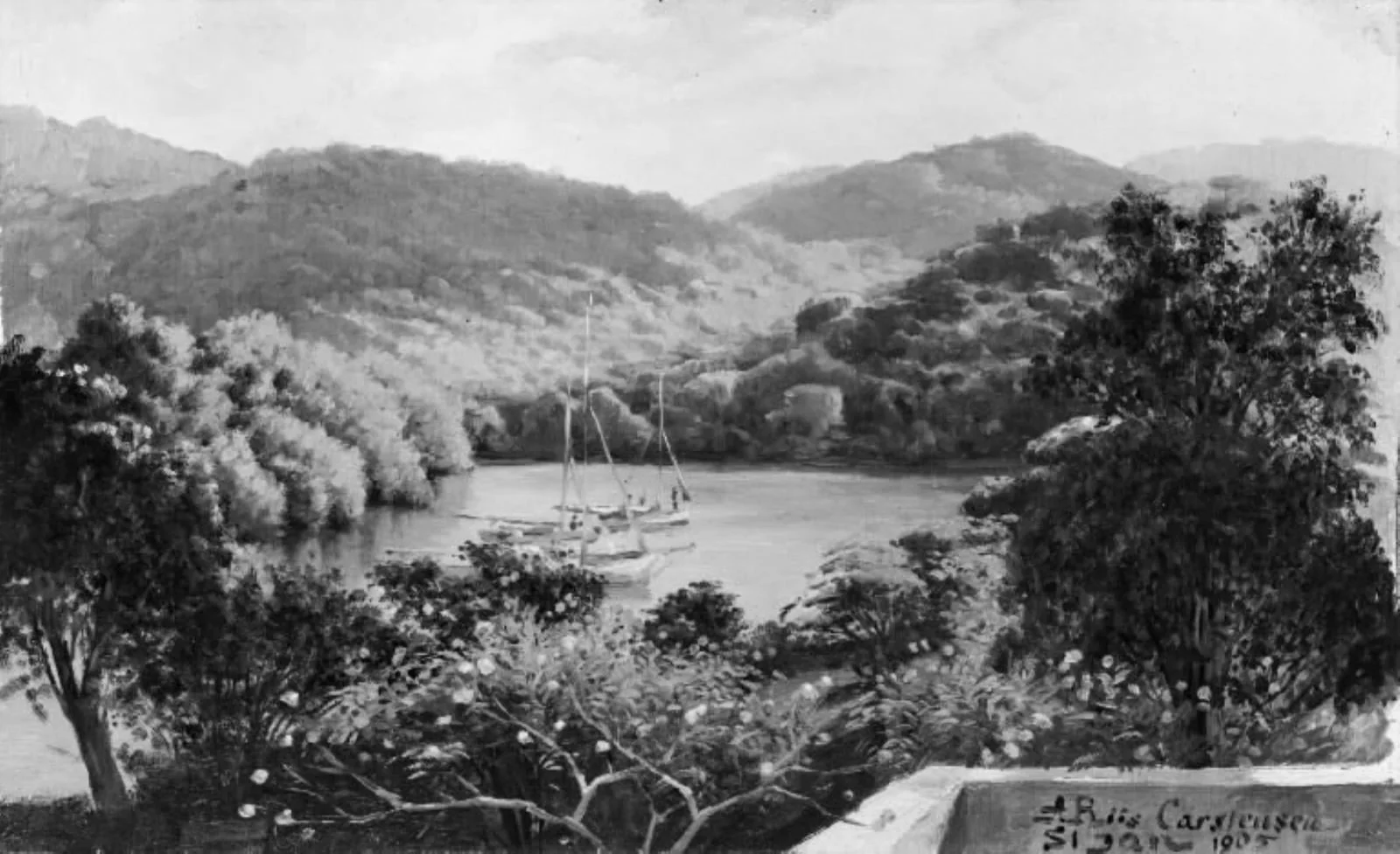 Bjergsø på St. Jan, by Unknown, 1905