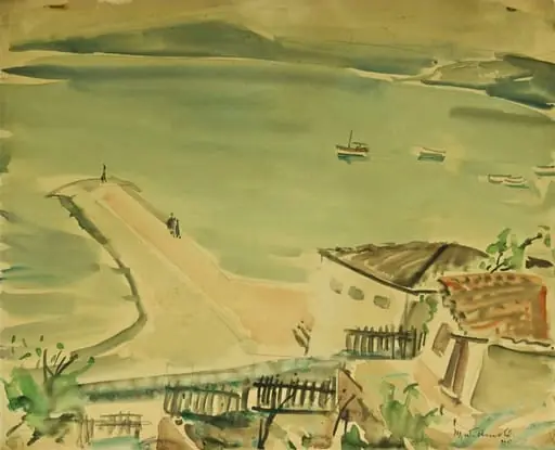 Balcic; Peisaj panoramic (verso)
