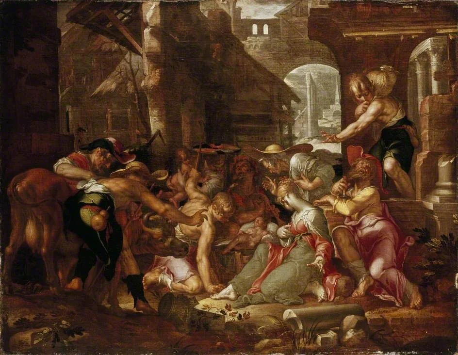 The Adoration of the Shepherds, by Joachim Wtewael, oil, 1606