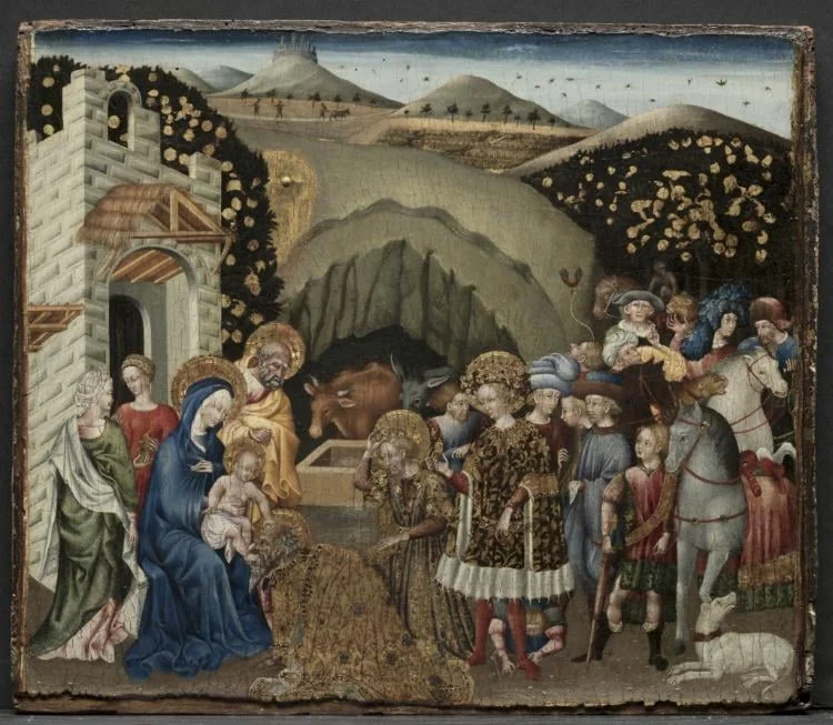 The Adoration of the Magi, by Giovanni di Paolo, unspecified, 1442