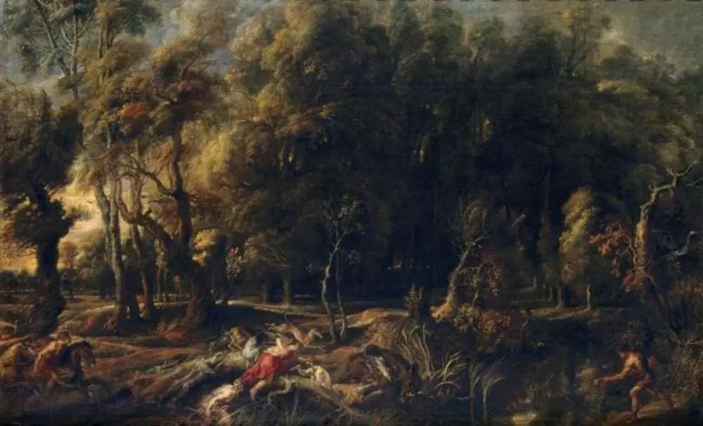 Atalanta and Meleager Hunting the Calydonian Boar
