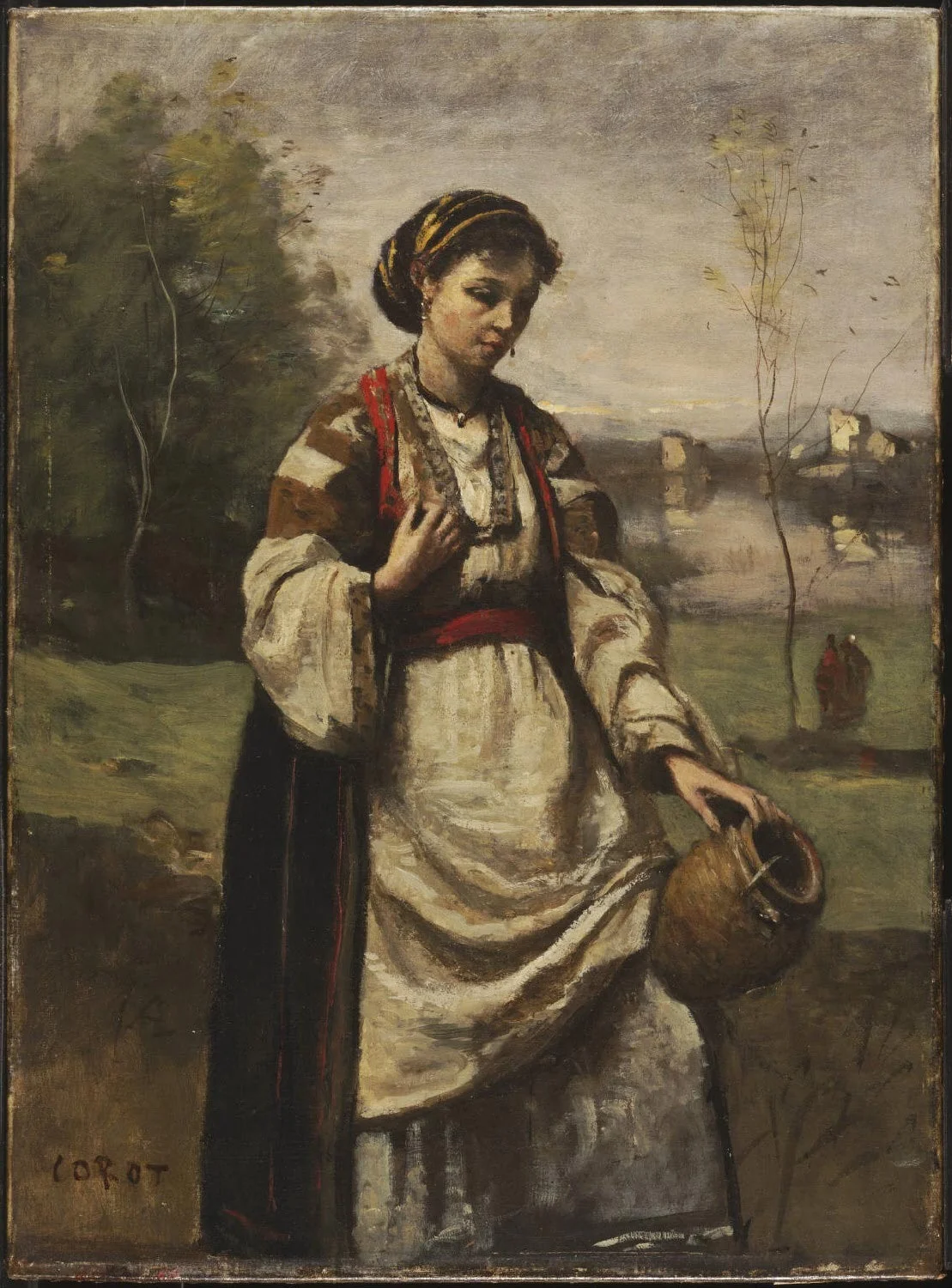Gypsy Girl at a Fountain