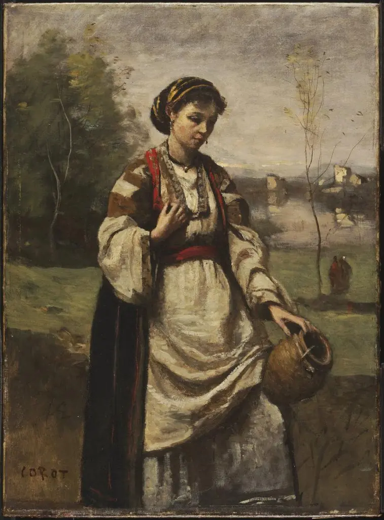 Gypsy Girl at a Fountain