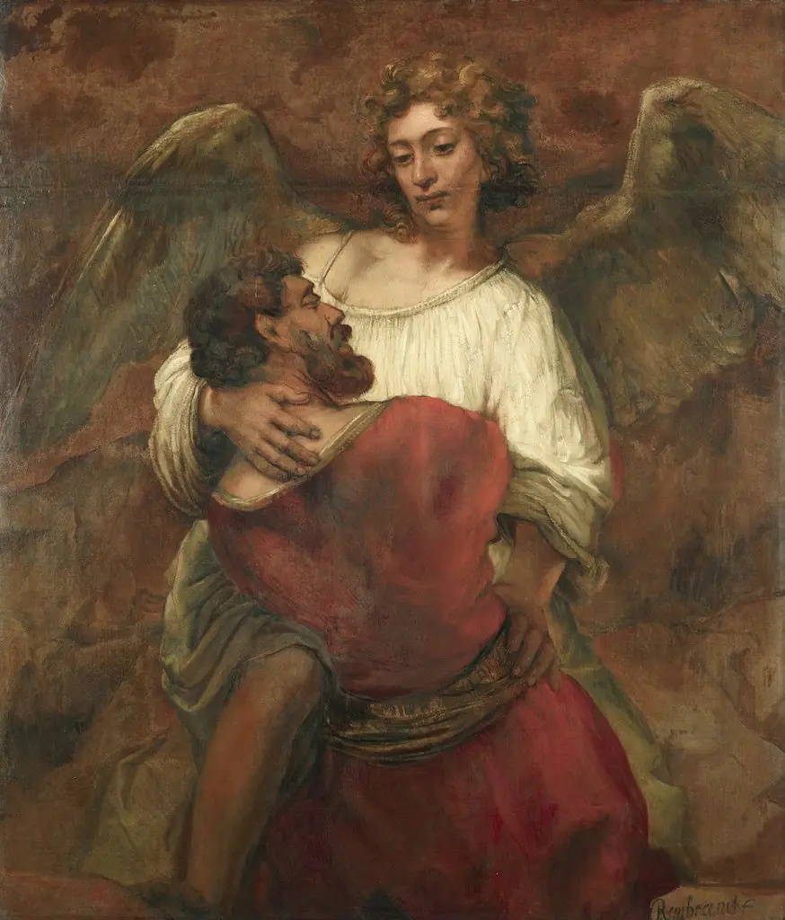 Jacob wrestling with the angel