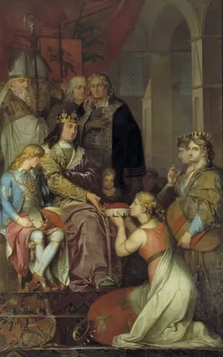 Christian I Proclaiming Holstein a Duchy in 1474. Painted for Christiansborg Castle