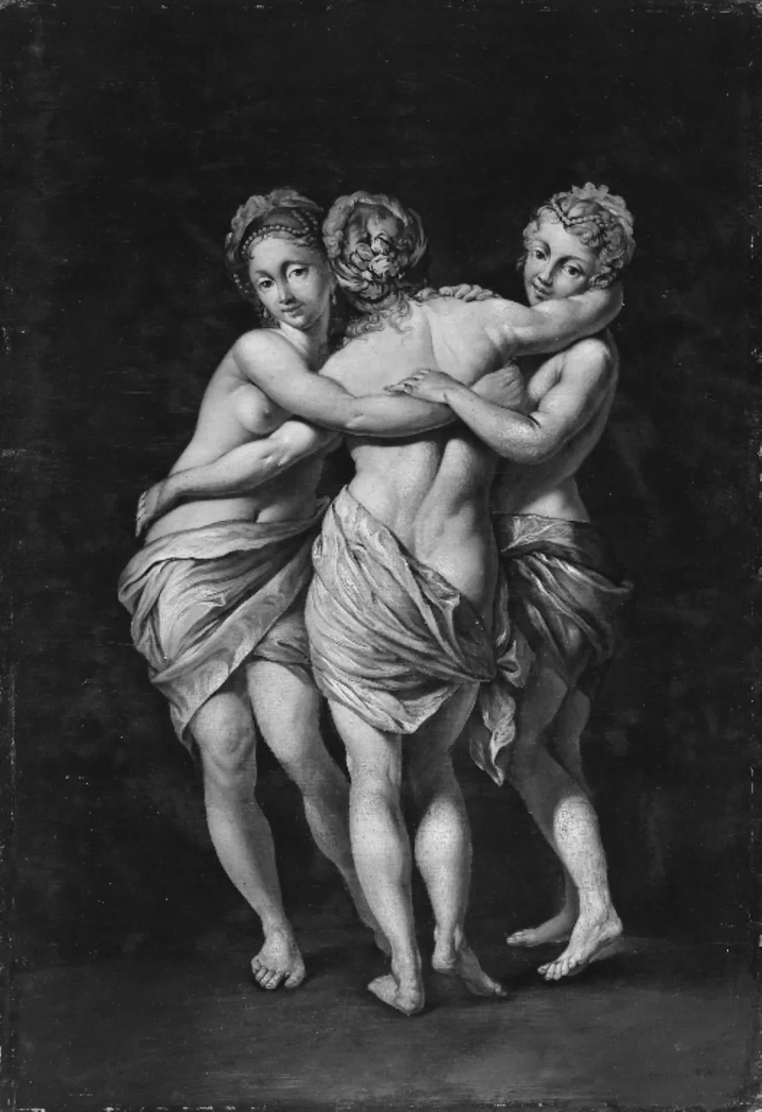 De tre gratier, by Unknown, 1750