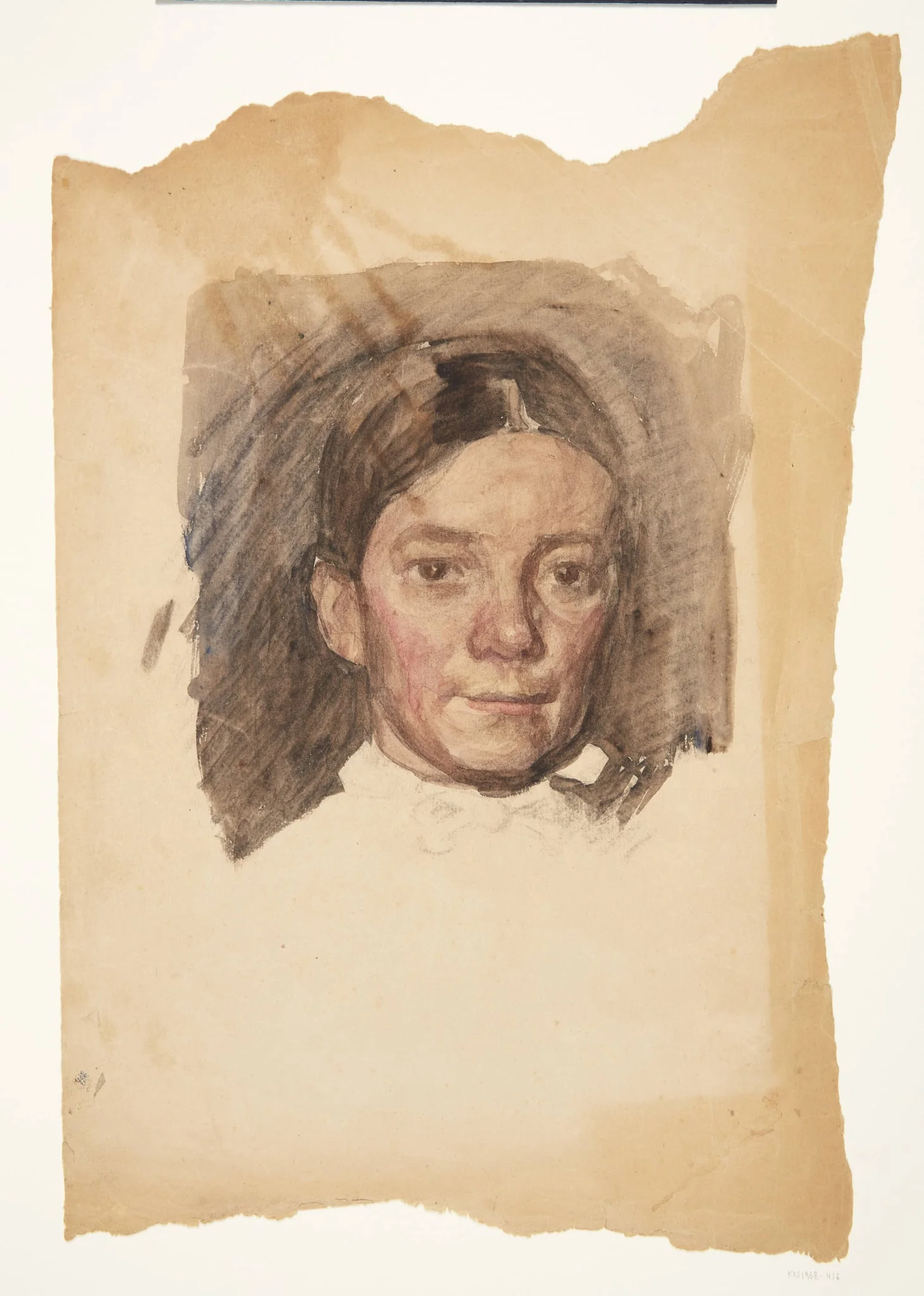 Portræt af kunstnerens hustru Elise, by Unknown, unspecified, 1909