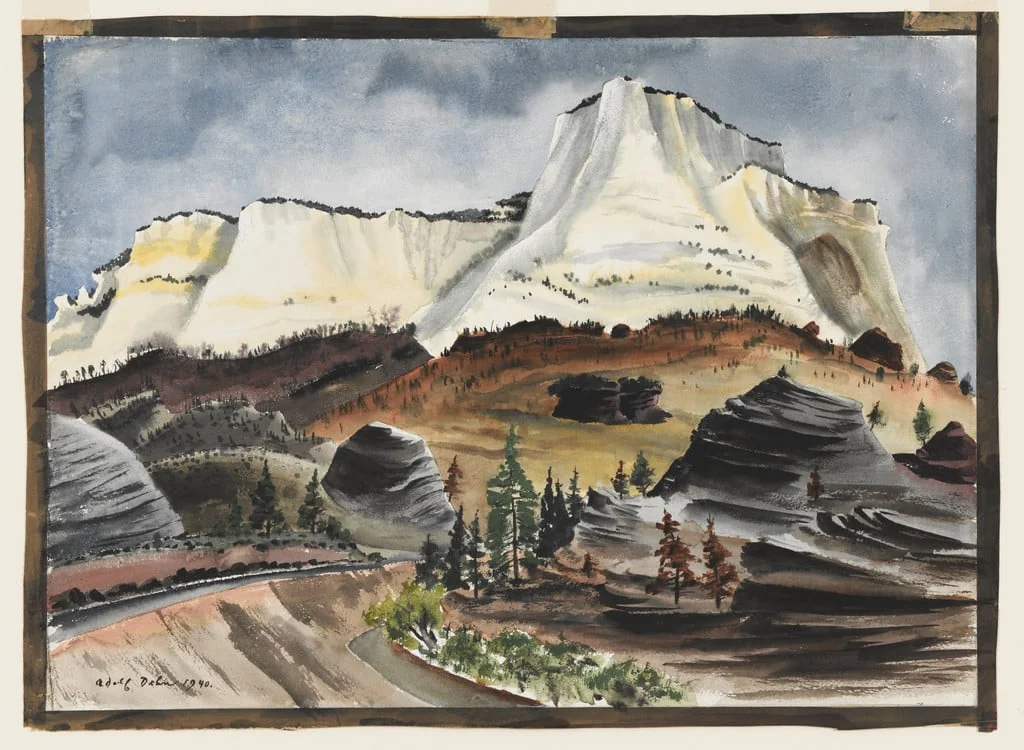 Untitled, by Adolf Dehn, watercolor, 1940