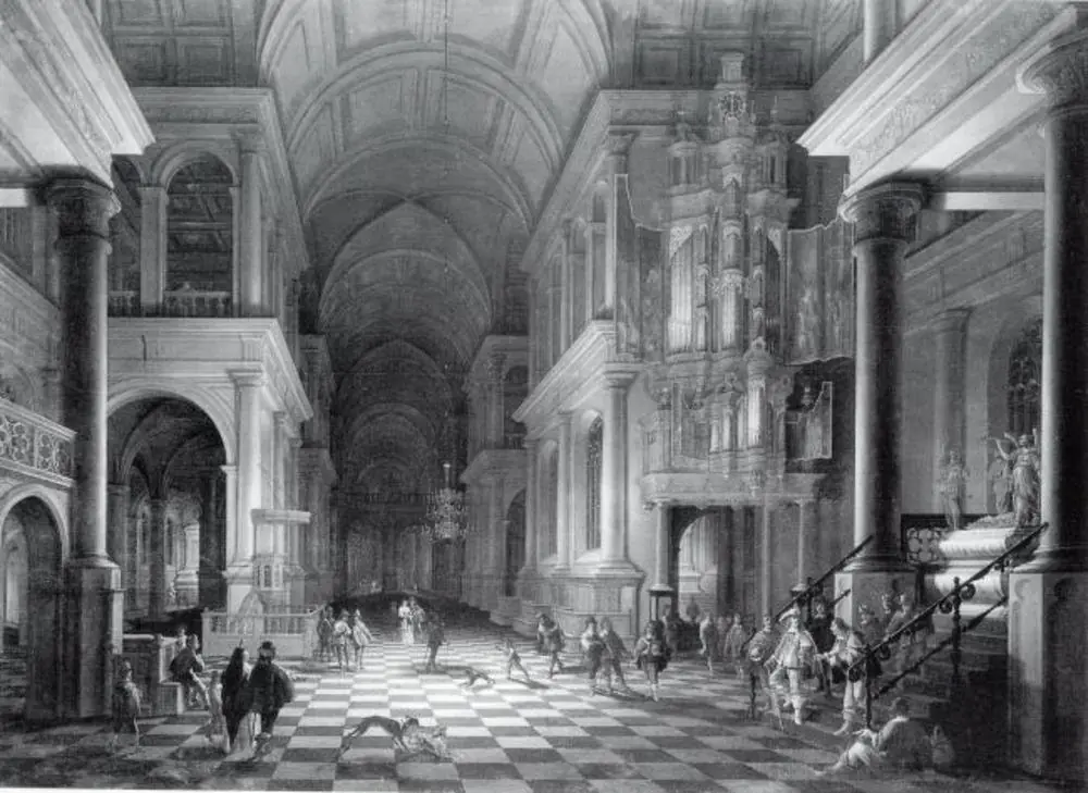 Interior of a Church Built in the Late-Renaissance Style