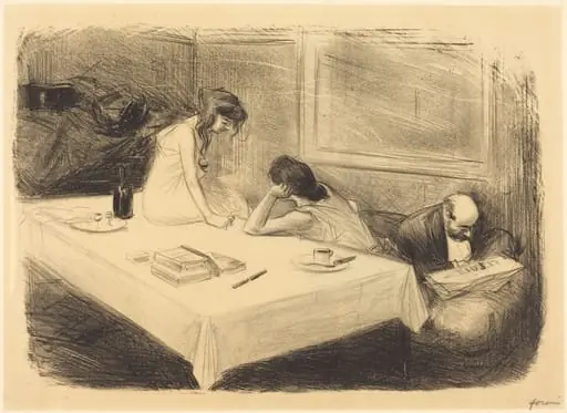 Le cabinet particulier (1ère planche) (The Private Room) (first plate)