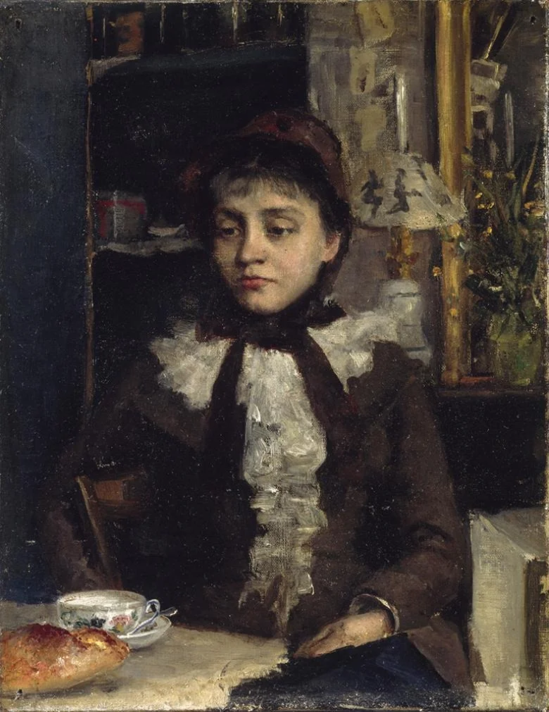Le Petit Déjeuner, by Sarah Purser, oil, 1891