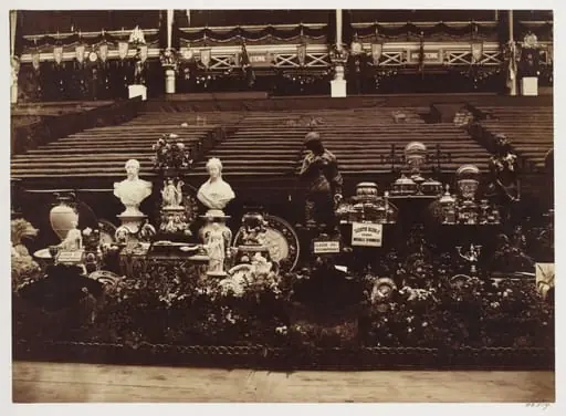 Scupture exhibits, Paris Universal Exhibition 1855
