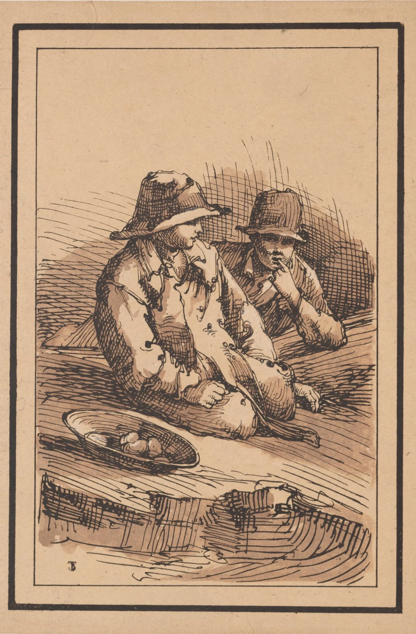 Rustic Figures: Two Boys, by Thomas Barker, 1801