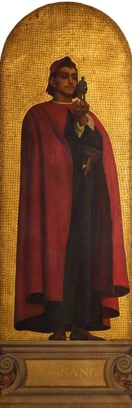 Nicola Pisano (c.1220/1225–c.1284) (design for a mosaic in the Victoria and Albert Museum), by James Gamble, oil, 1869