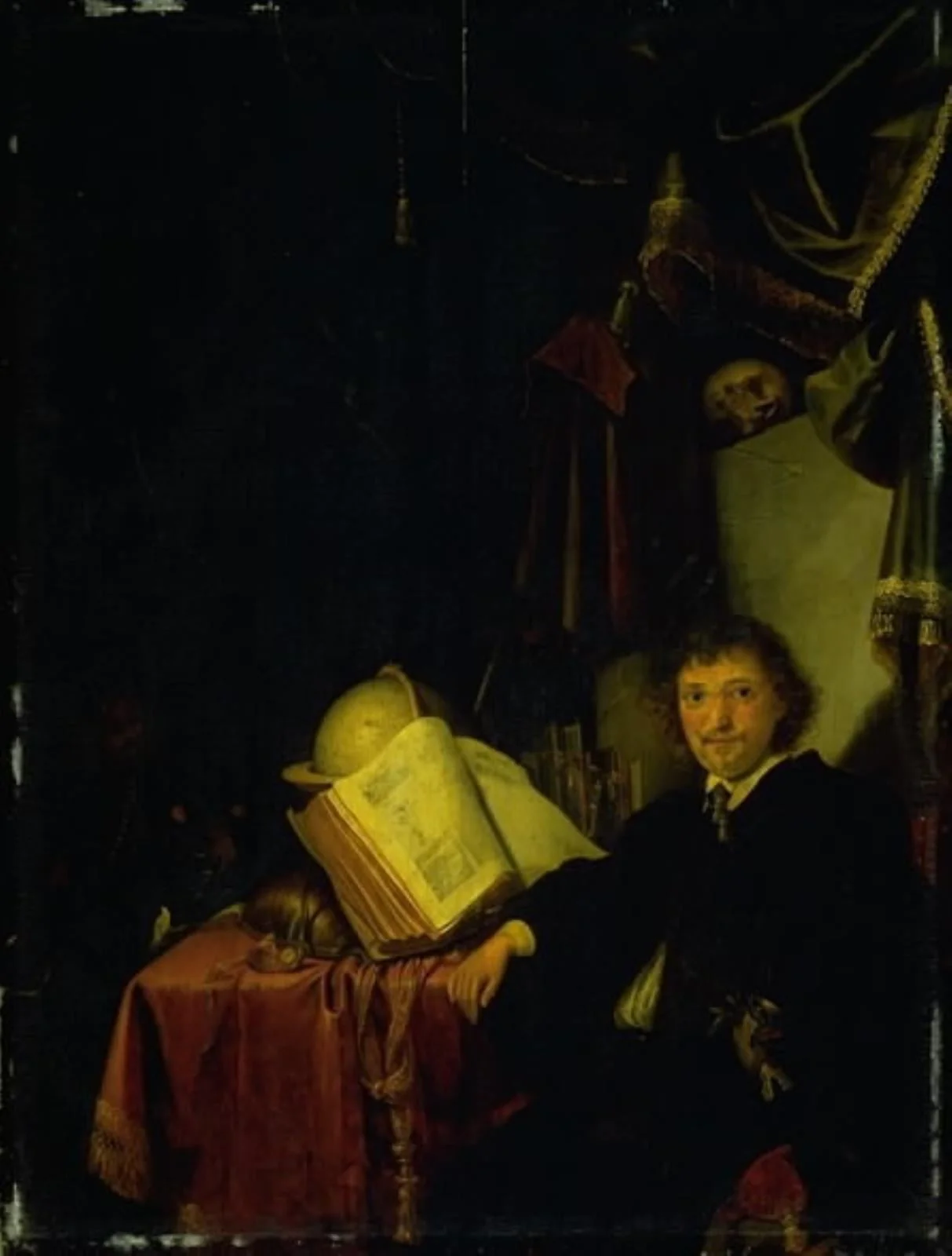 Portrait of a Man in an Interior, by Unknown, unspecified, 1644