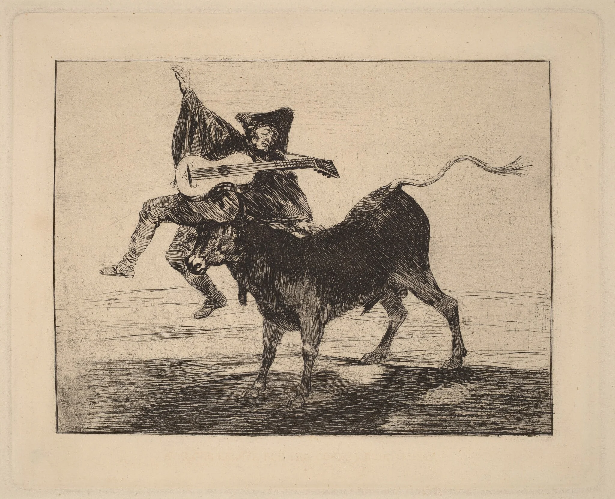 Dios se lo pague a vsted (May God Repay You), by Francisco Goya, ink, 1804