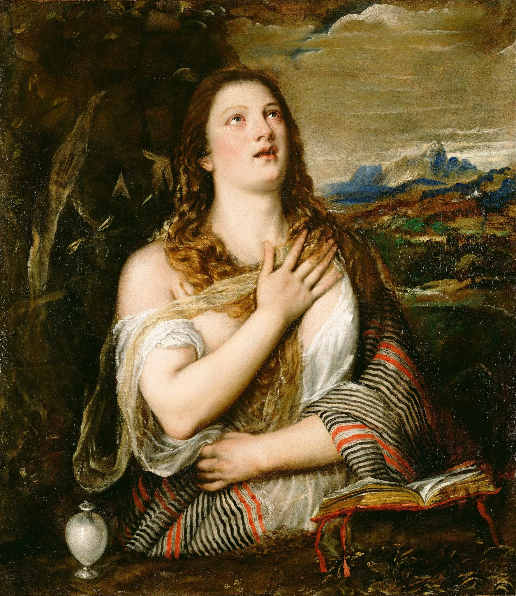 The Penitent Magdalene, by Titian, oil, 1560