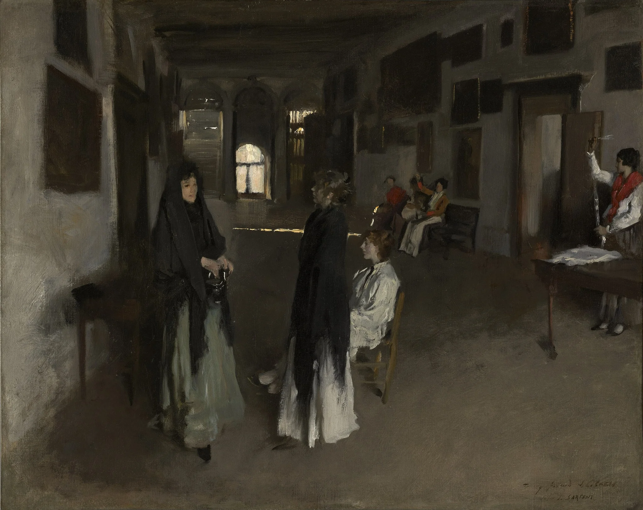 A Venetian Interior, by John Singer Sargent, oil, 1891