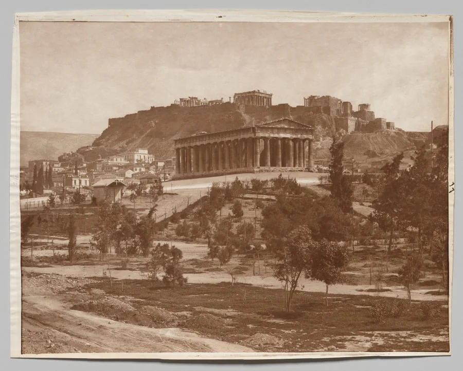 View of the Acropolis, by Adolphe Braun & Co., 1884