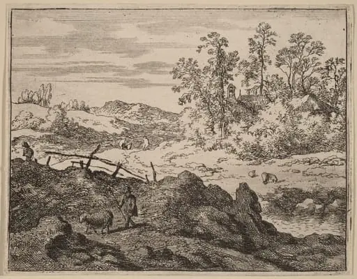 Shepherd with Lamb