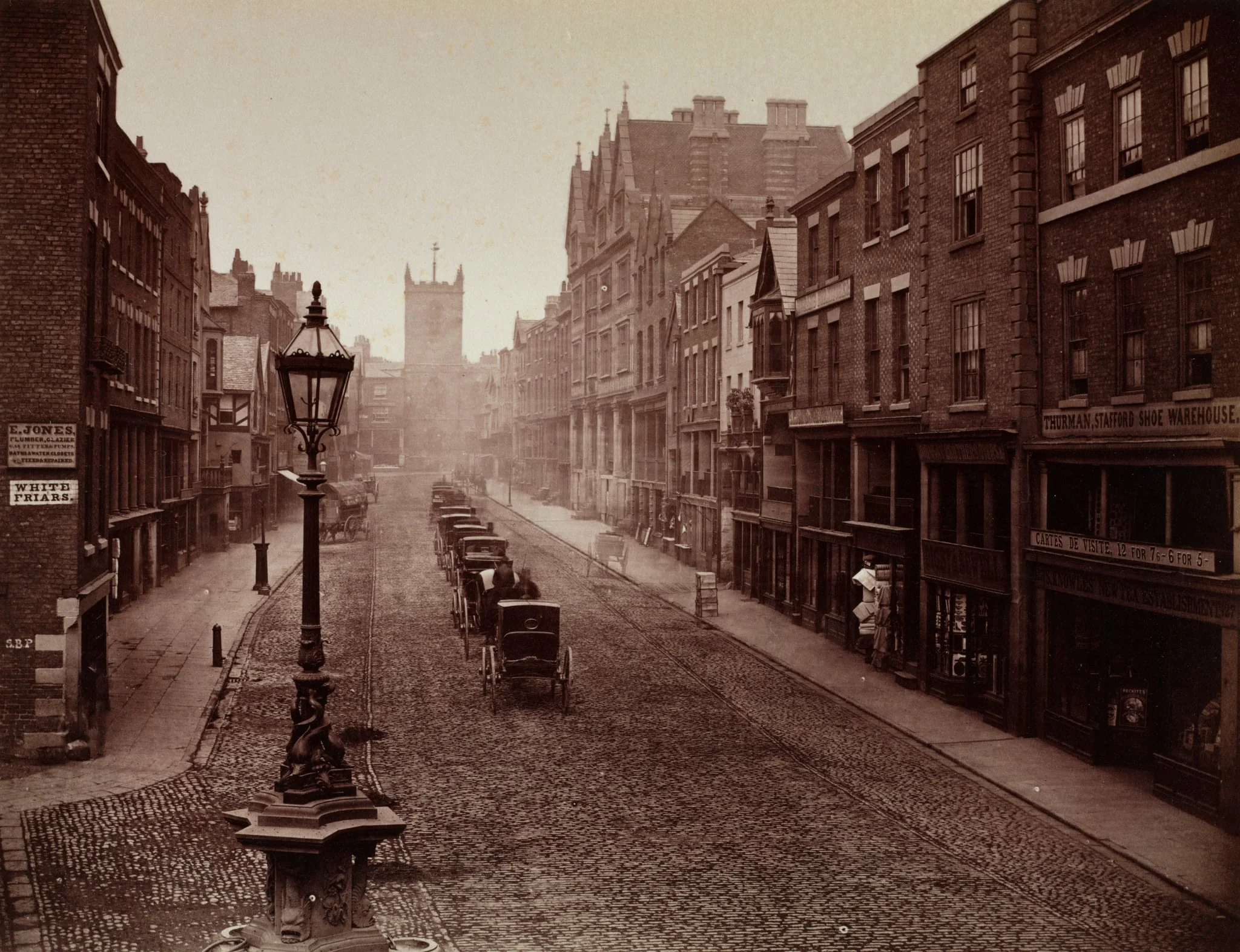Bridge Street, Chester, by Augustus Kelham, 1865