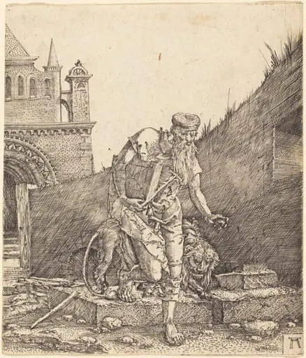 Saint Jerome in a Courtyard