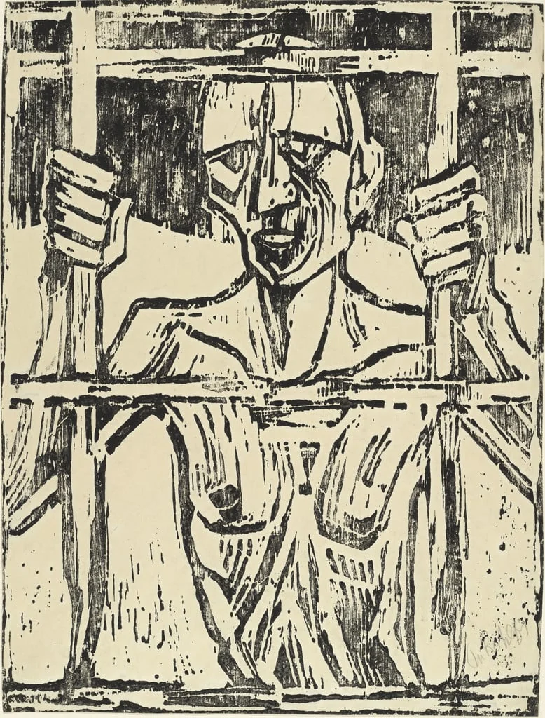 Untitled, by Christian Rohlfs, ink, 1918
