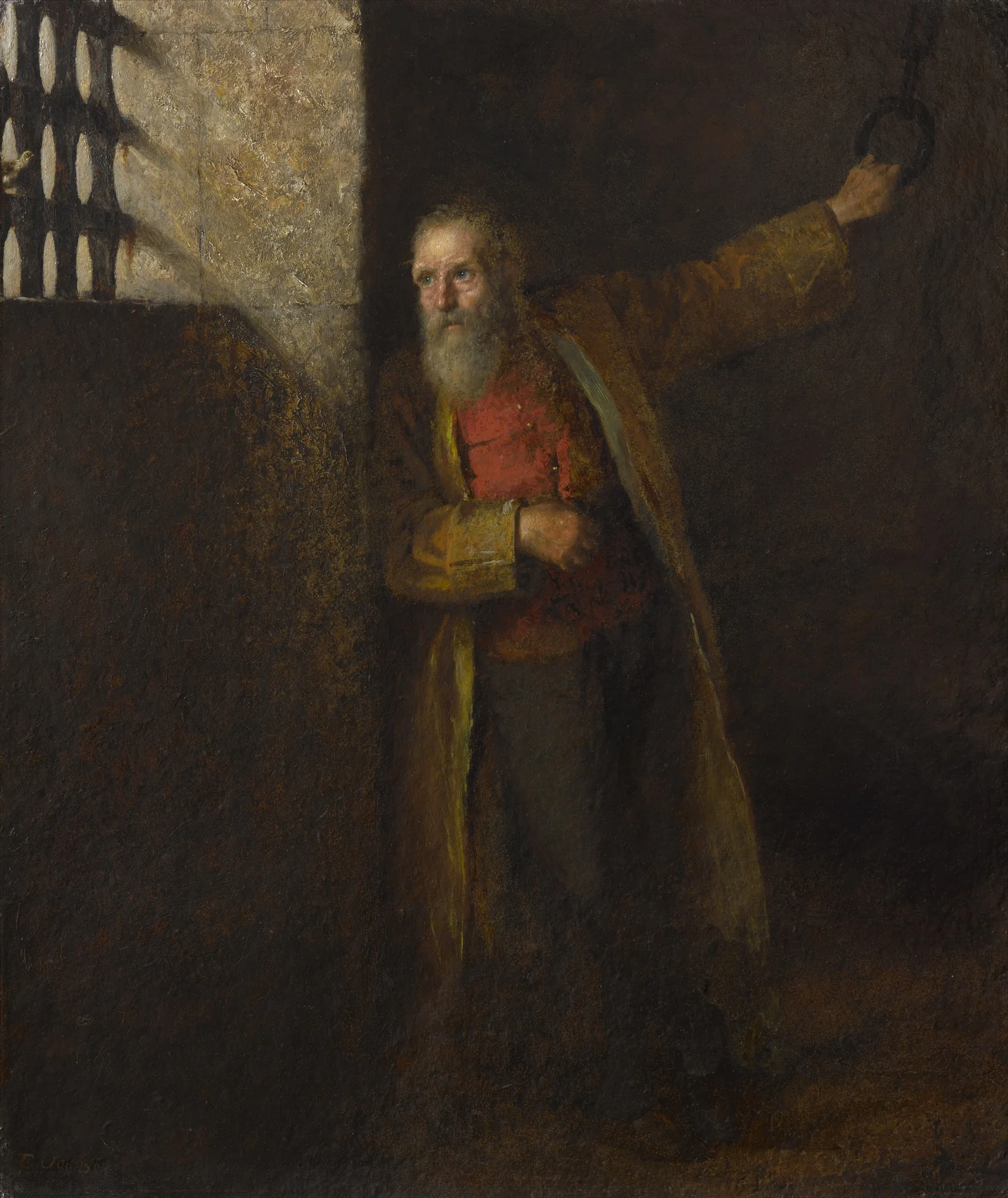 A Prisoner of the State, by Eastman Johnson, oil, 1874