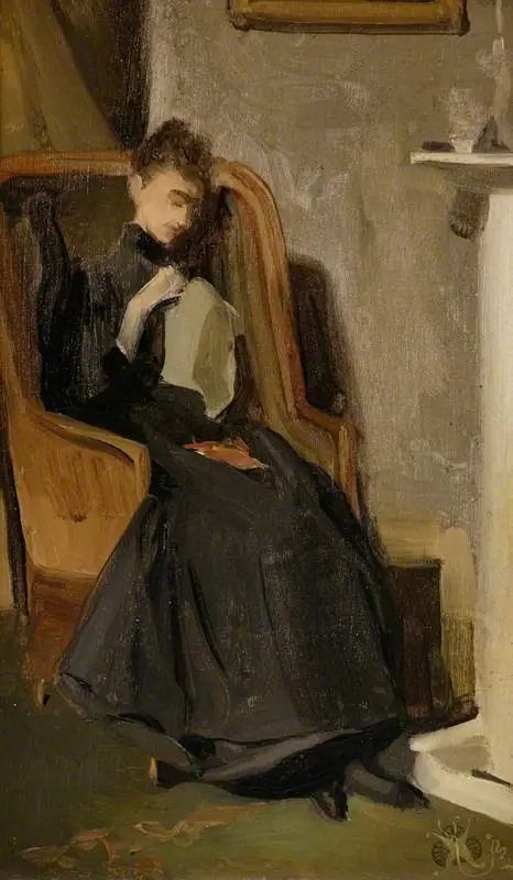Woman sewing