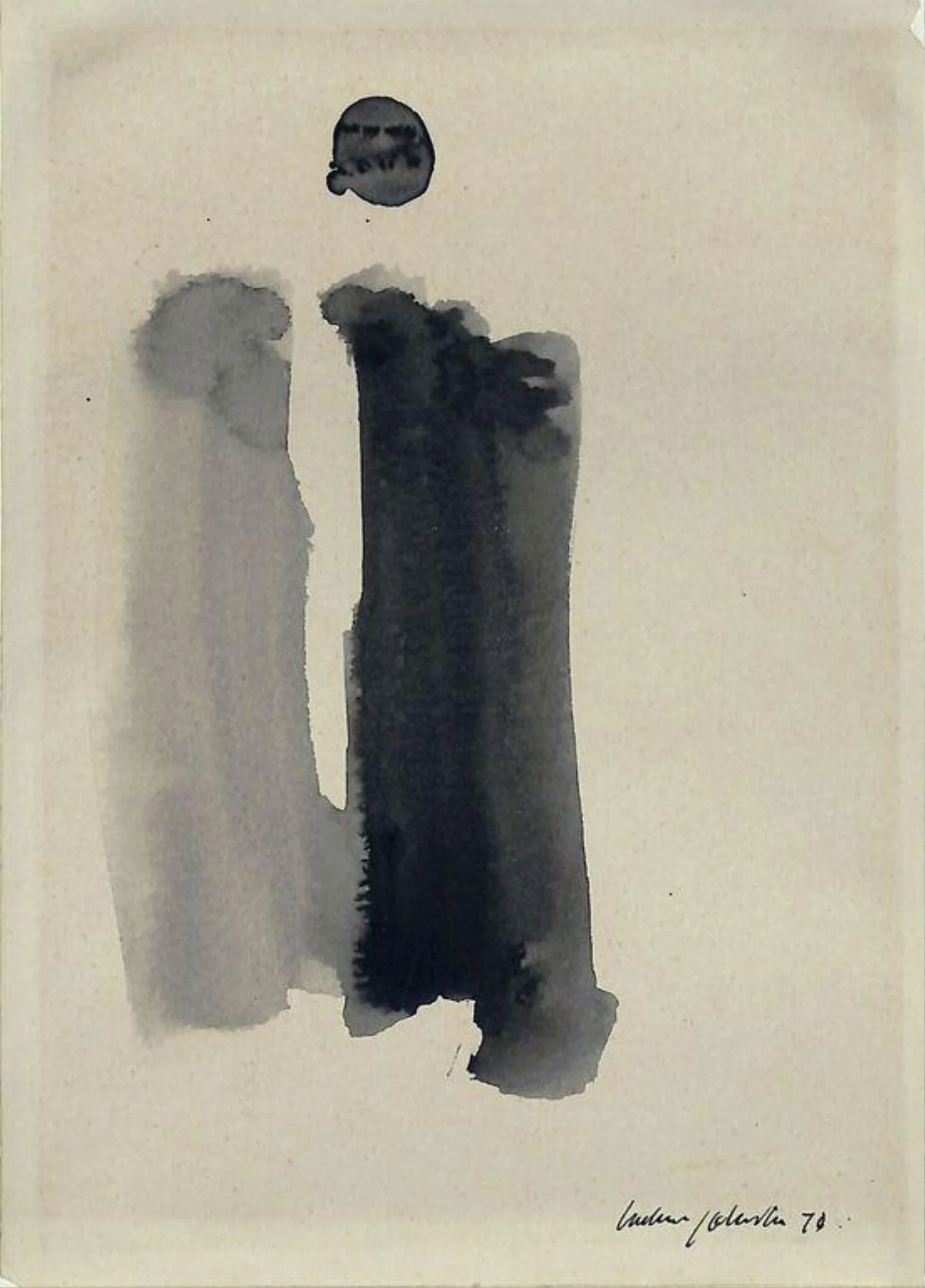 Two Figures, by William Johnstone, 1970