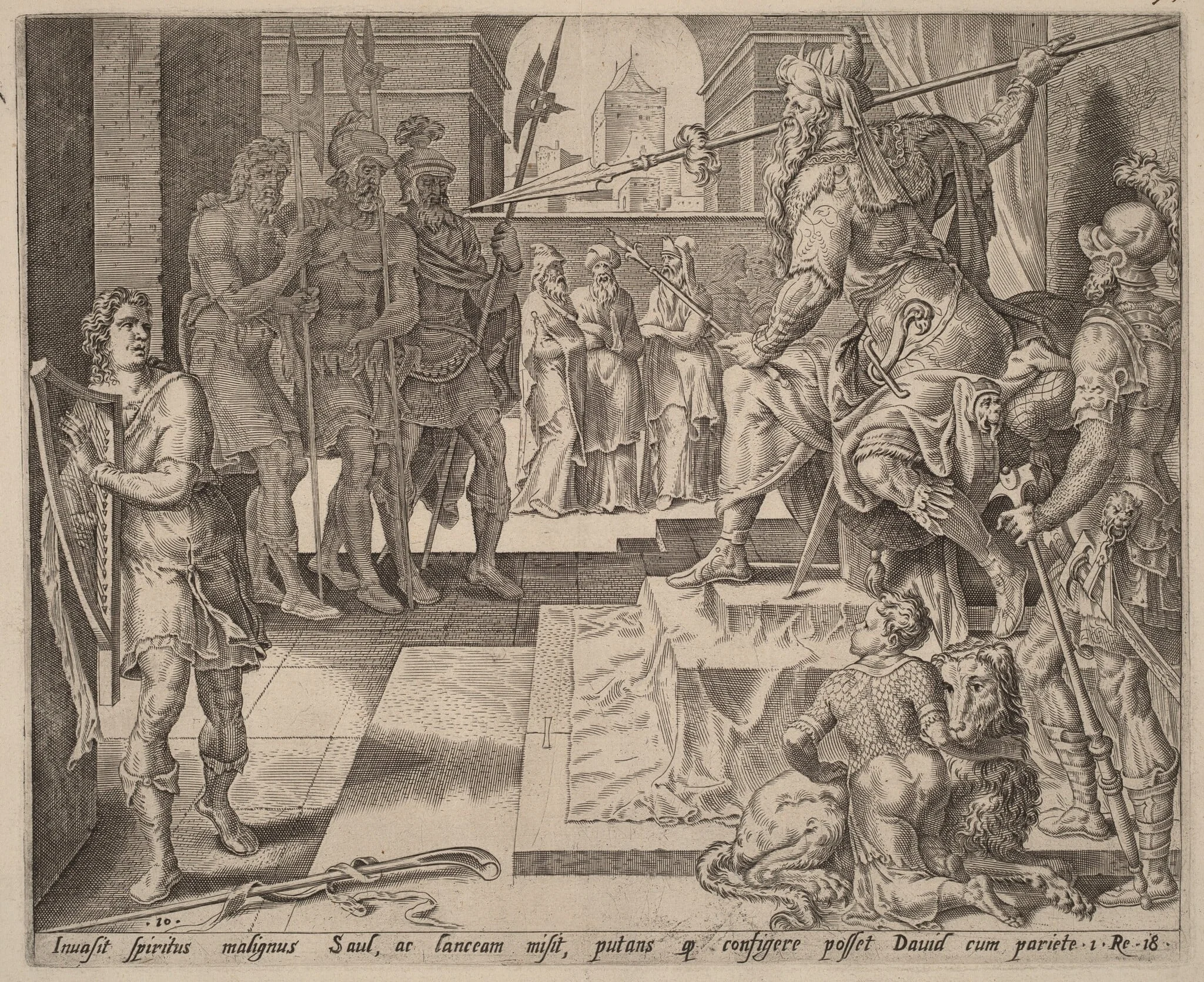David before Saul