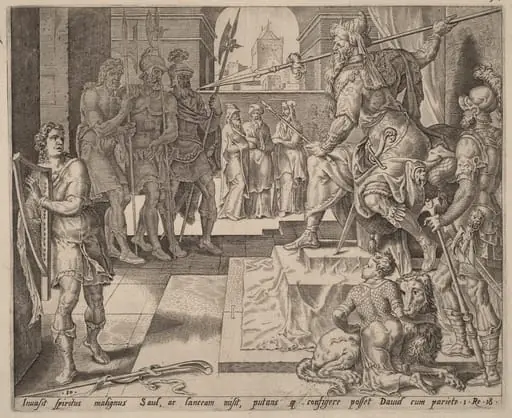 David before Saul